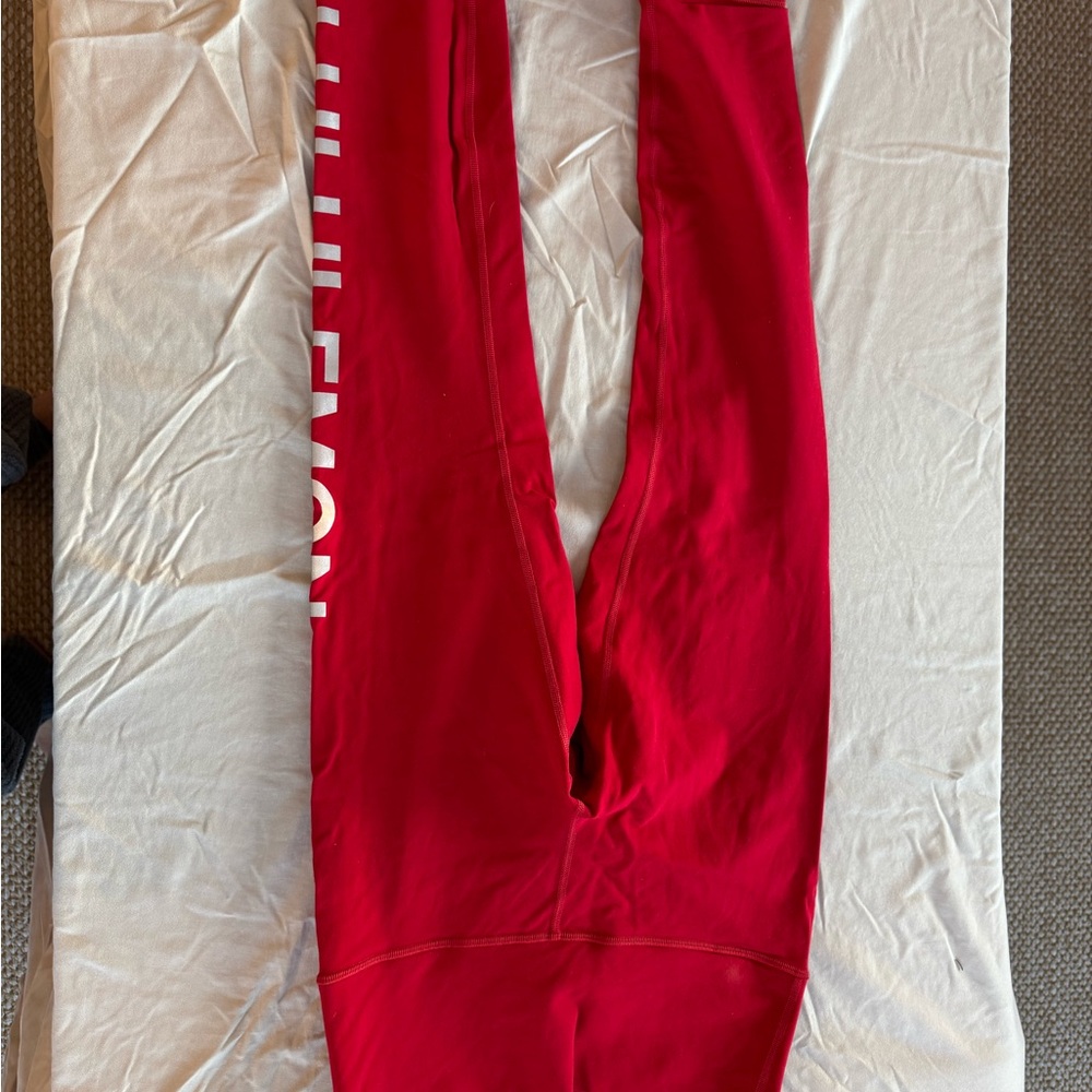 lululemon athletica Women Red Leggings